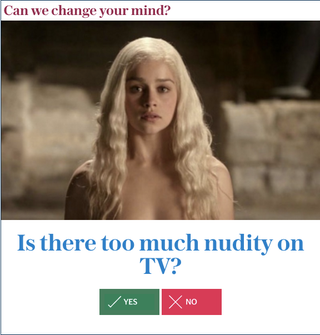 Illustration for article titled British Newspaper Provides Helpful Guide to TV Nudity